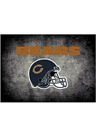 Chicago Bears 4x6 Distressed Interior Rug - Black