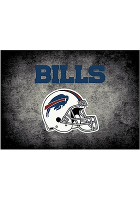 Buffalo Bills 4x6 Distressed Interior Rug - Black