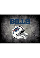 Buffalo Bills 4x6 Distressed Interior Rug - Black