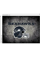 Seattle Seahawks 4x6 Distressed Interior Rug - Black