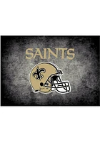 New Orleans Saints 4x6 Distressed Interior Rug - Black
