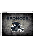 Denver Broncos 6x8 Distressed Interior Rug - Black