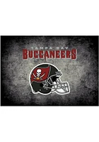 Tampa Bay Buccaneers 6x8 Distressed Interior Rug - Black