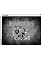 Las Vegas Raiders 6x8 Distressed Interior Rug - Black