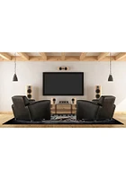 New England Patriots 6x8 Distressed Interior Rug - Black