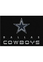 Dallas Cowboys 6x8 Chrome Interior Rug - Black