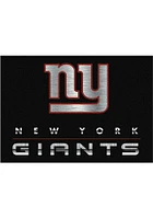 New York Giants 6x8 Chrome Interior Rug - Black