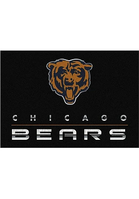 Chicago Bears 6x8 Chrome Interior Rug - Black