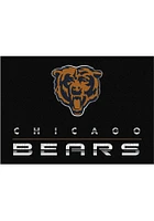 Chicago Bears 6x8 Chrome Interior Rug - Black