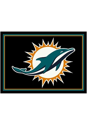 Miami Dolphins 8x11 Spirit Interior Rug - Blue