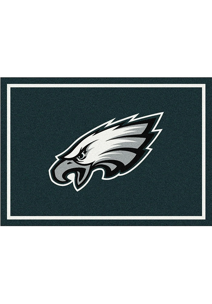 Philadelphia Eagles 8x11 Spirit Interior Rug - Midnight Green