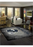 Denver Broncos 8x11 Distressed Interior Rug - Black