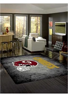 Kansas City Chiefs 8x11 Distressed Interior Rug - Black