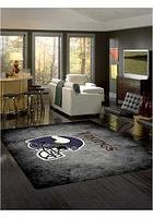 Minnesota Vikings 8x11 Distressed Interior Rug - Black