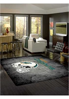 Miami Dolphins 8x11 Distressed Interior Rug - Black