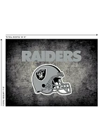 Las Vegas Raiders 8x11 Distressed Interior Rug - Black