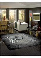 Las Vegas Raiders 8x11 Distressed Interior Rug - Black