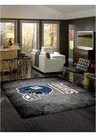 New York Giants 8x11 Distressed Interior Rug - Black