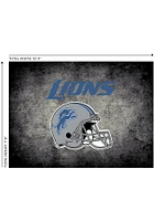 Detroit Lions 8x11 Distressed Interior Rug - Black