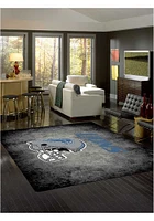 Detroit Lions 8x11 Distressed Interior Rug - Black