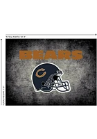 Chicago Bears 8x11 Distressed Interior Rug - Black