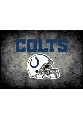Indianapolis Colts 8x11 Distressed Interior Rug - Black