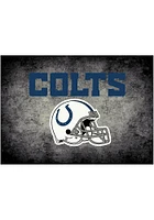 Indianapolis Colts 8x11 Distressed Interior Rug - Black
