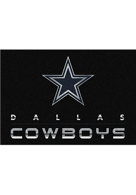 Dallas Cowboys 8x11 Chrome Interior Rug - Black