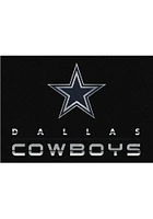 Dallas Cowboys 8x11 Chrome Interior Rug - Black