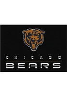 Chicago Bears 8x11 Chrome Interior Rug - Black