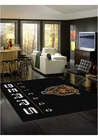 Chicago Bears 8x11 Chrome Interior Rug - Black