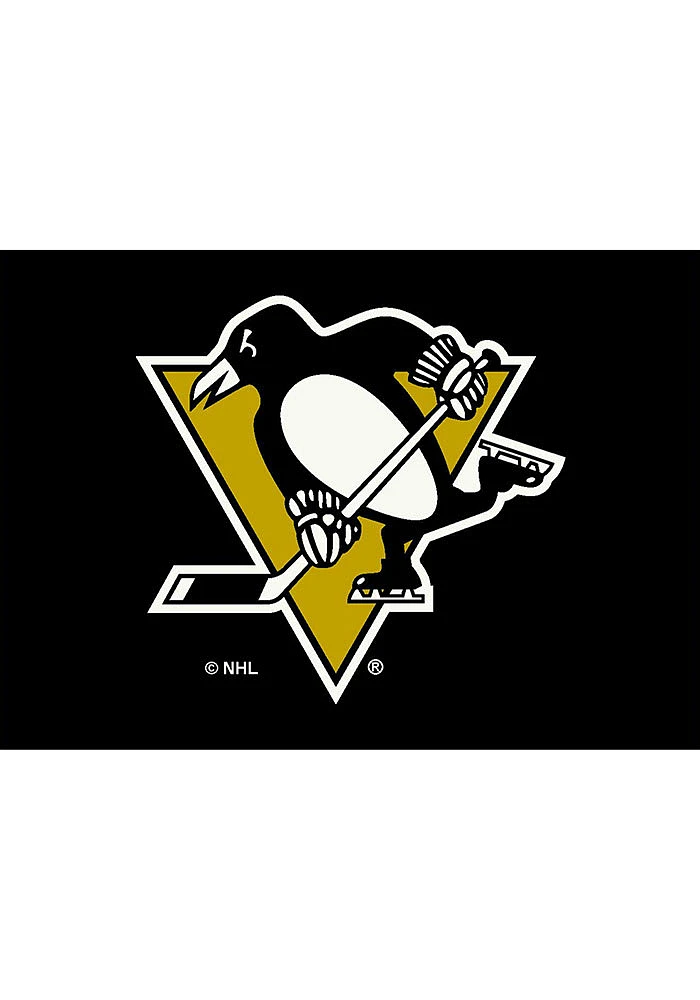 Pittsburgh Penguins 4X6 Spirit Interior Rug - Black