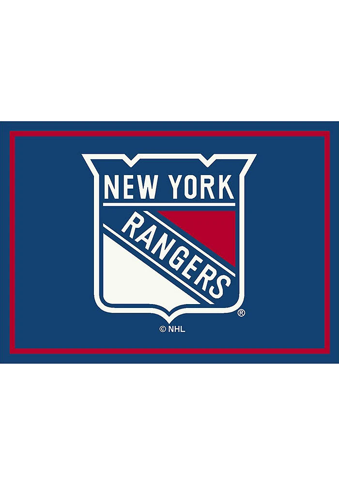 New York Rangers 4X6 Spirit Interior Rug - Blue