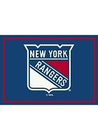 New York Rangers 4X6 Spirit Interior Rug - Blue