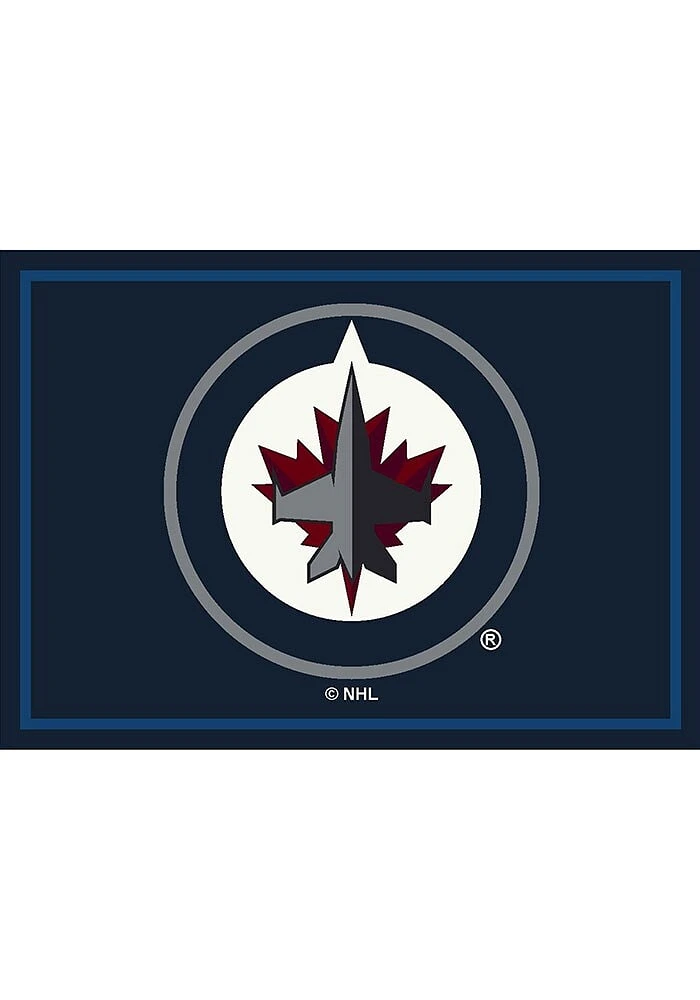 Winnipeg Jets 4X6 Spirit Interior Rug - Navy Blue