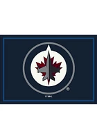 Winnipeg Jets 4X6 Spirit Interior Rug - Navy Blue