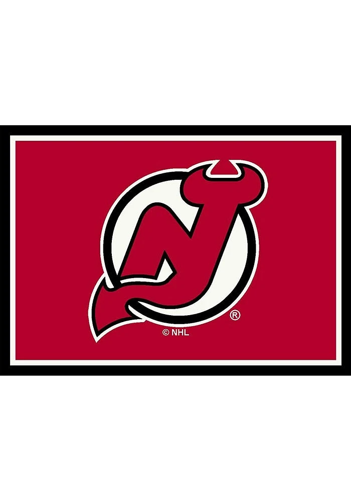 New Jersey Devils 4X6 Spirit Interior Rug - Red
