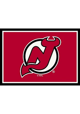 New Jersey Devils 4X6 Spirit Interior Rug - Red