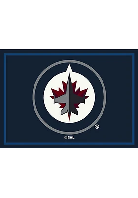 Winnipeg Jets 6X8 Spirit Interior Rug - Navy Blue
