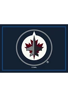 Winnipeg Jets 6X8 Spirit Interior Rug - Navy Blue