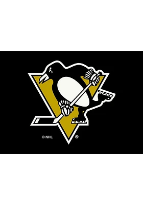 Pittsburgh Penguins 8X11 Spirit Interior Rug - Black