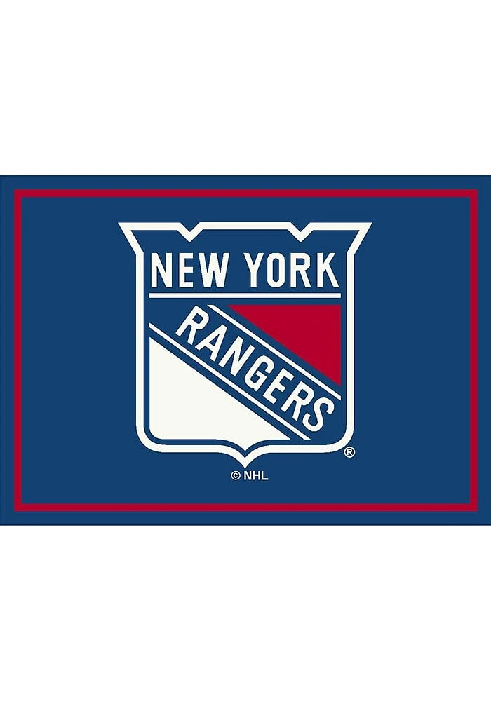 New York Rangers 8X11 Spirit Interior Rug - Blue