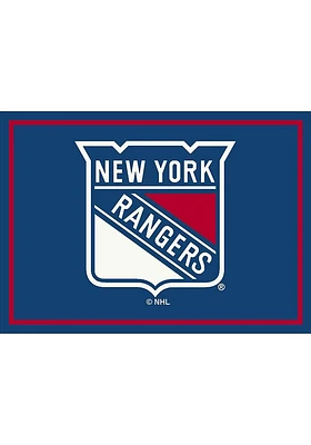 New York Rangers 8X11 Spirit Interior Rug - Blue