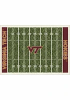 Virginia Tech Hokies 4x6 Homefield Interior Rug - Maroon