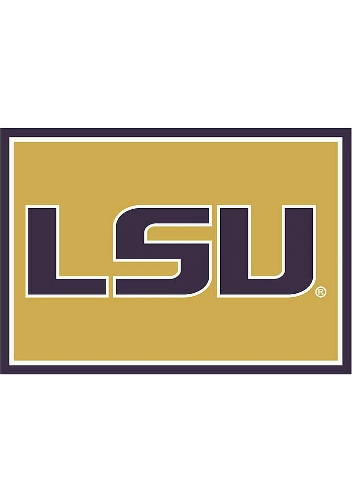 LSU Tigers 4x6 Spirit Interior Rug - Purple