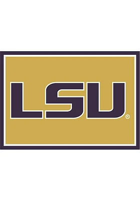 LSU Tigers 4x6 Spirit Interior Rug - Purple