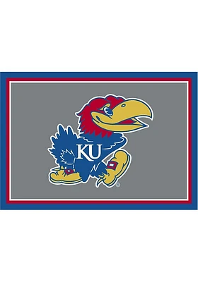 Kansas Jayhawks 4x6 Spirit Interior Rug - Red