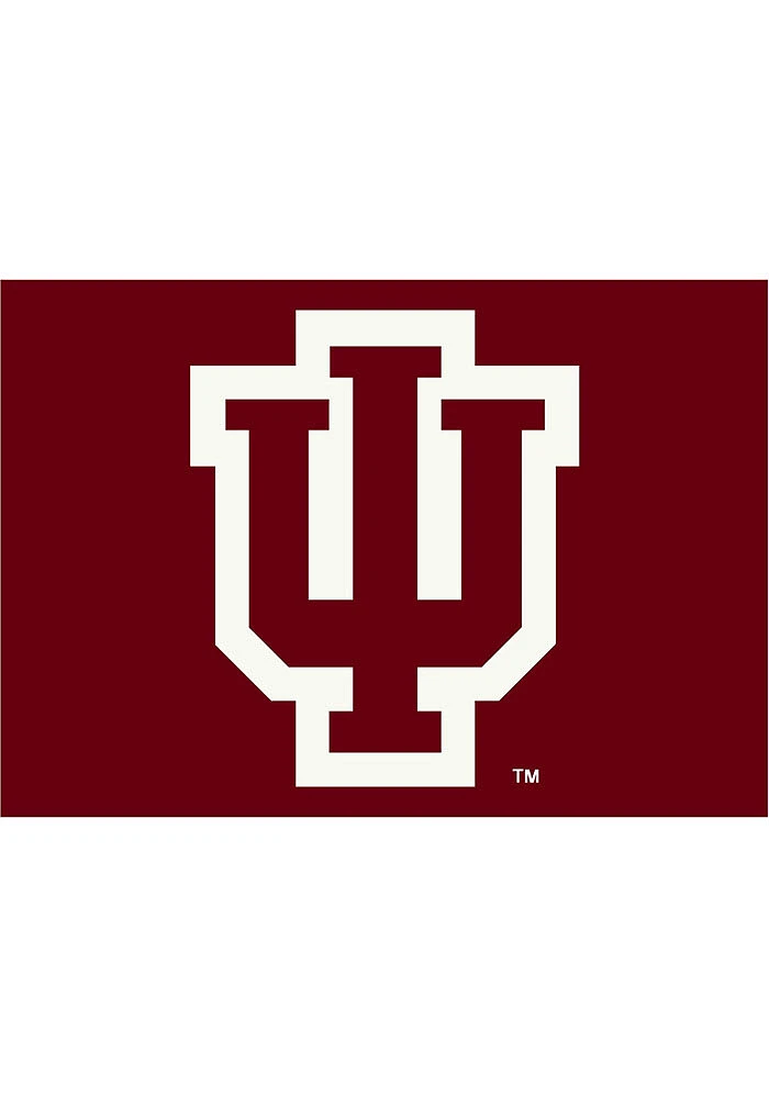 Indiana Hoosiers 4x6 Spirit Interior Rug - White