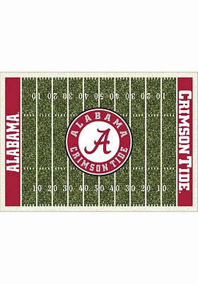 Alabama Crimson Tide 6x8 Homefield Interior Rug - Crimson