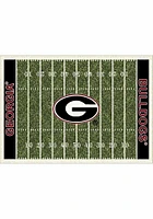 Georgia Bulldogs 6x8 Homefield Interior Rug - Red